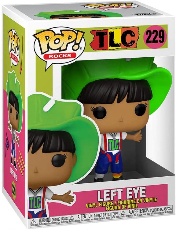 Funko Pop Tlc Rocks Left Eye 229- Vinyl Figure Statuetta Rock Da Collezione 9 Cm