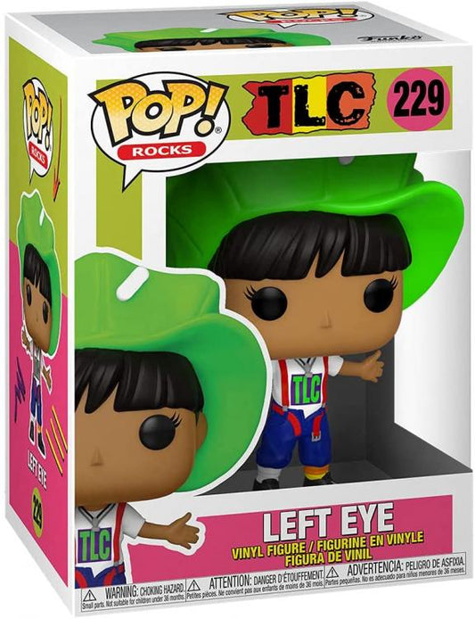 Funko Pop Tlc Rocks Left Eye 229- Vinyl Figure Statuetta Rock Da Collezione 9 Cm