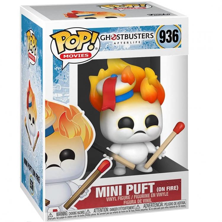 Funko Pop ! Movies - Ghostbusters Afterlife - (936) Mini Puft On Fire Vinyl 9Cm