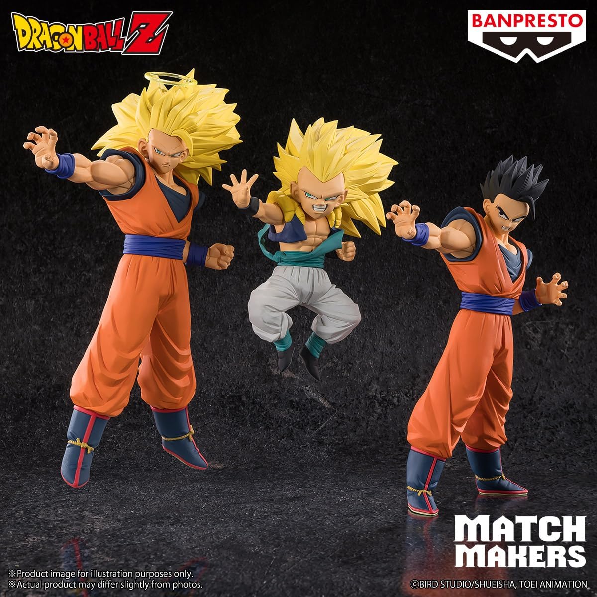 Bandai Banpresto Dragon Ball Z: Gotenks Super Saiyan 3 Statua Da Collezione - Match Makers Figure 11cm PVC