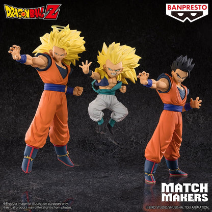 Bandai Banpresto Dragon Ball Z: Gotenks Super Saiyan 3 Statua Da Collezione - Match Makers Figure 11cm PVC