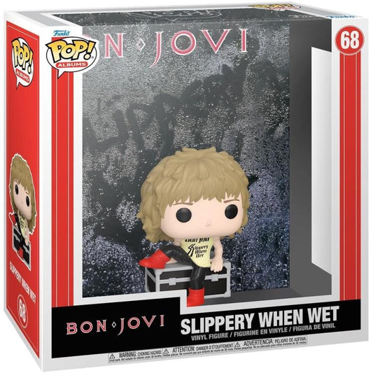Funko Pop ! Albums - Bon Jovi Cover (68) Slippery When Wet Vinyl Figure 9Cm