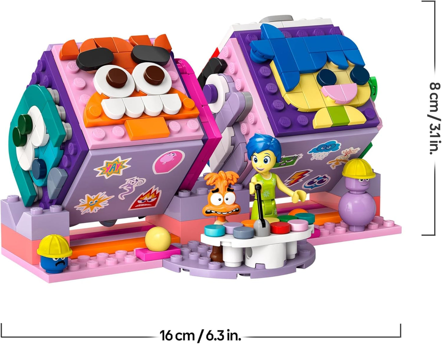 Lego Disney Mood Cube di Inside Out 2 (Gioia e Ansia) Console Scene 43248