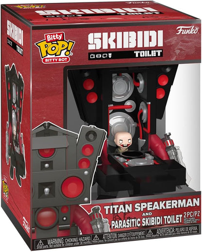Funko Bitty Pop! Bitty Bot Skibidi Toilet: Titan Speakerman & Parasitic Skibidi Toilet - Vinyl Figure 10cm