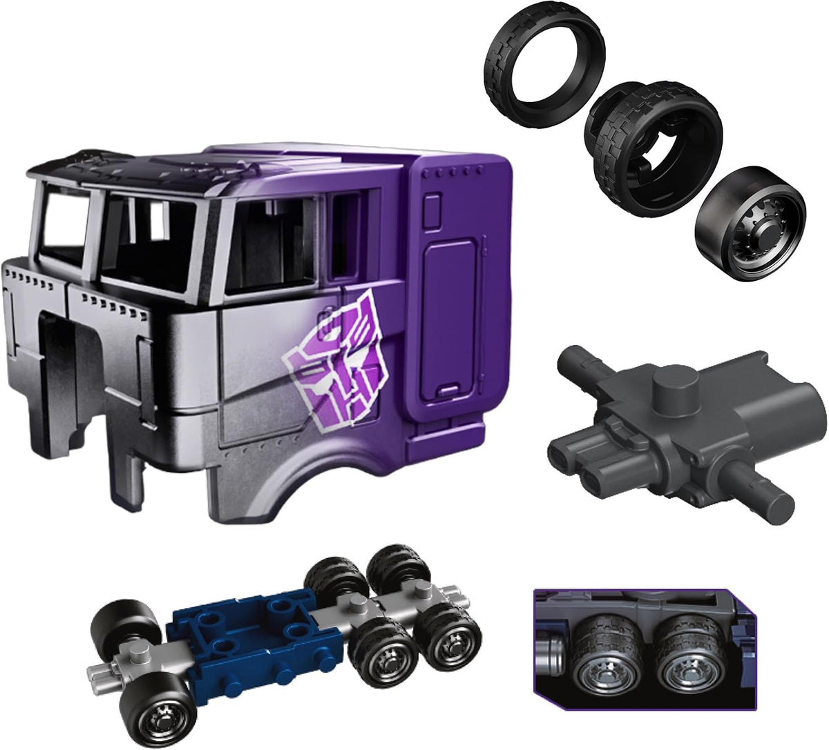 Blokees Transformers - Wheels: CT02 SG Optimus Prime - Veicolo da Collezione Action Figure Truck 75611