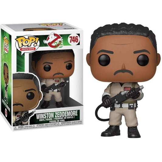 Funko Pop ! Movies - Ghostbusters (746) Winston Zeddemore Vinyl Figure 9Cm