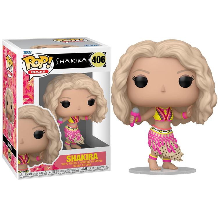 Funko Pop ! Rocks (406) Shakira Waka Waka Vinyl Figure 9Cm Statuetta Collezione