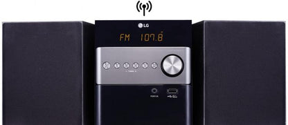 Lg Micro Hi-Fi Cm1560 2.0Ch 10W Bluetooth Sistema Audio Cd Wma Mp3 Usb Dvd Nero