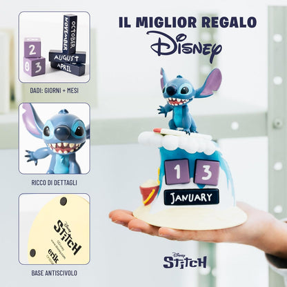 Lilo & Stitch Calendario 3D Perpetuo in Resina Da Tavolo Scrivania