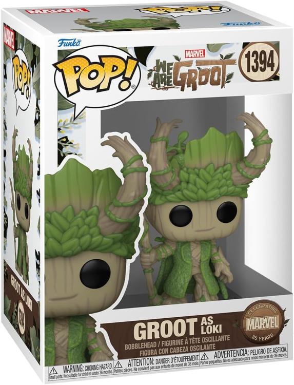 Funko Pop ! Marvel Wag - Loki We Are Groot - (1394) Statuetta Vinyl Figure 9Cm