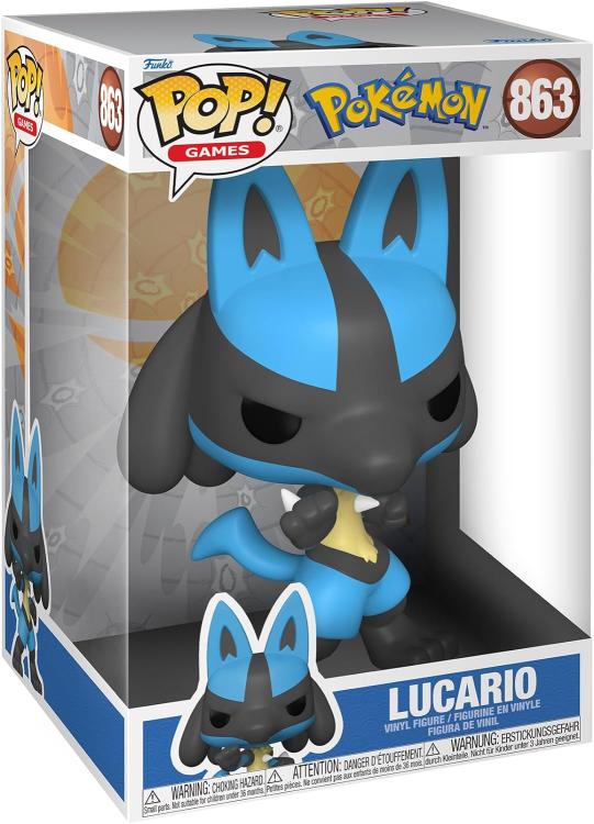 Funko Pop ! Games Pokemon - Lucario (863) 25 Cm Vinyl Figure Da Collezione