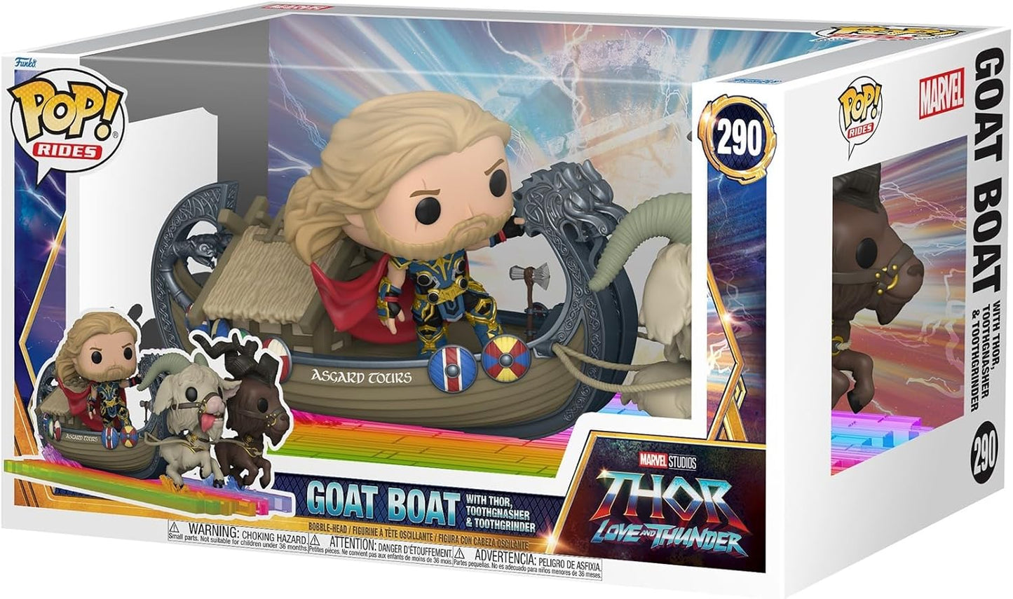 Funko Pop! Rides: Thor Love and Thunder (290) Goat Boat - Vinyl Figure 15cm