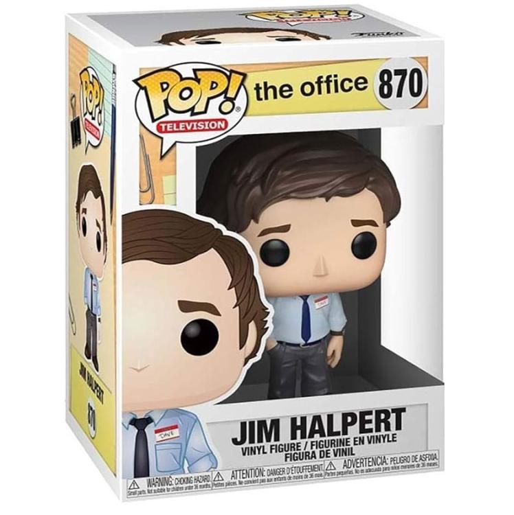 Funko Pop ! Television - The Office (870) Jim Halpert Vinyl Figure 9Cm Statua