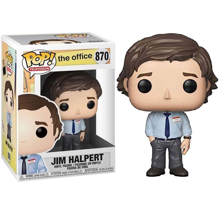 Funko Pop ! Television - The Office (870) Jim Halpert Vinyl Figure 9Cm Statua
