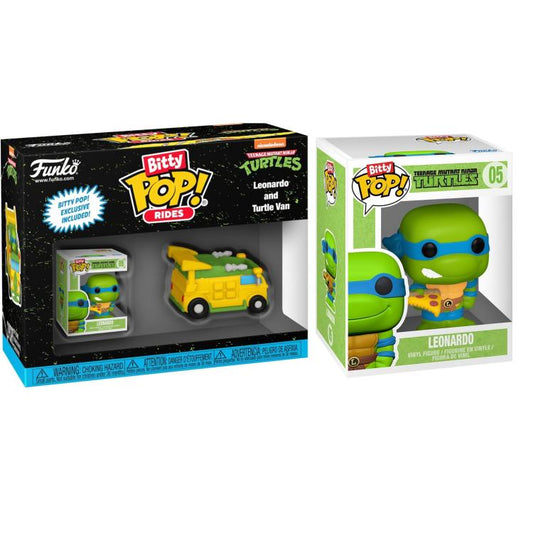 Funko Bitty Pop ! Rides Tmnt Tartarughe Ninja - Ride Leonardo 2.5cm