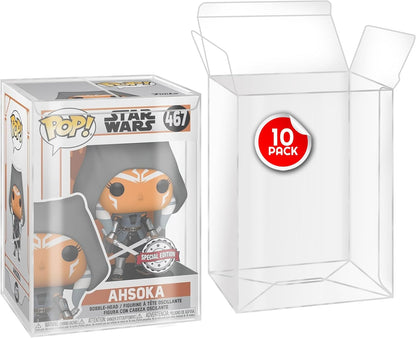 EVORETRO Funko Pop Protector Plastic 10Pz Custodia Protettiva - Antigraffio Scatola 5mm