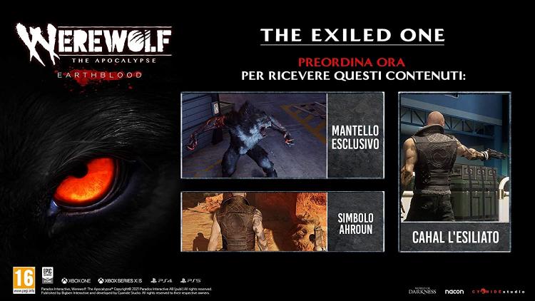 Werewolf: The Apocalypse Earthblood Ps4 Gioco Italiano Play Station 4 Nuovo