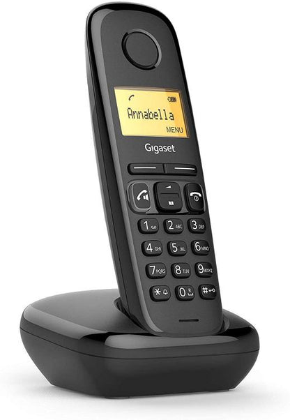 Telefono Cordless Siemens Gigaset A270 Portatile Ufficio Casa Hotel Nero