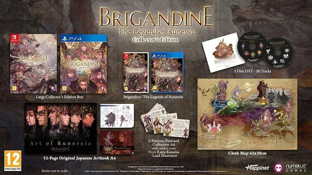 Brigandine The Legend Of Runersia Collector's Edition Ps4 Videogioco Playstation 4