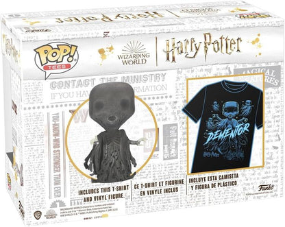 Funko Pop ! Harry Potter - (161) Pop&Tee Dementor Gitd / Unisex T-Shirt L Inside