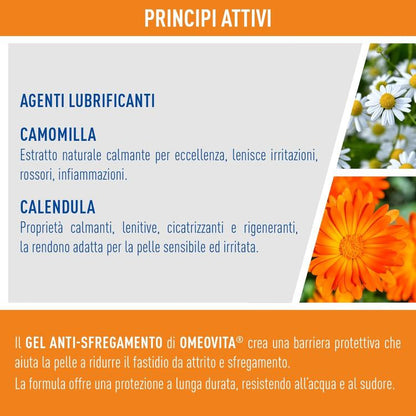 Omeovita Sport Gel Anti-Sfregamento Effetto Barriera Protettiva Cutanea 150Ml