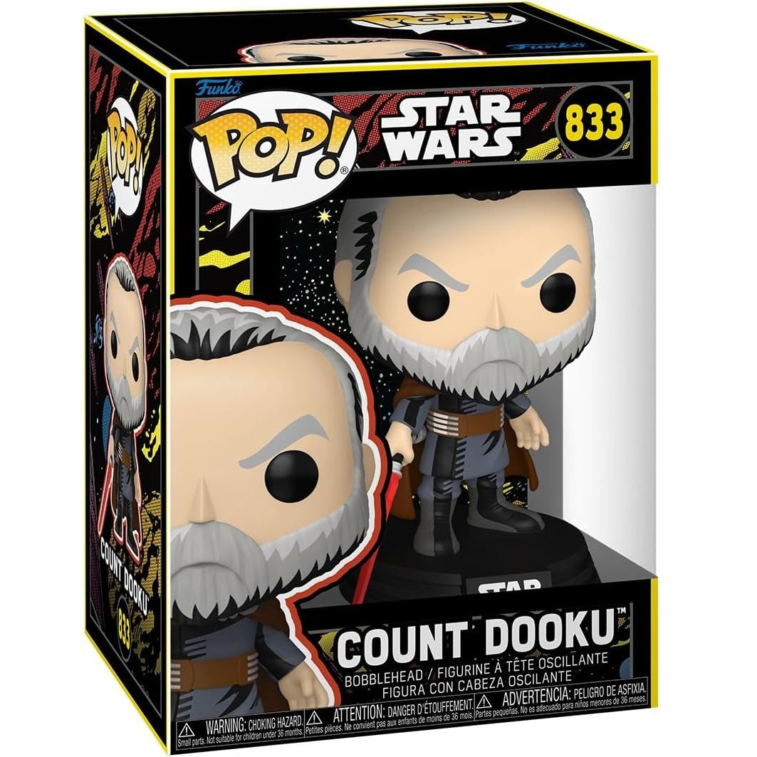 Funko Pop! Star Wars May The Force (833) Count Dooku - Vynil Action Figurine 9cm Statuetta