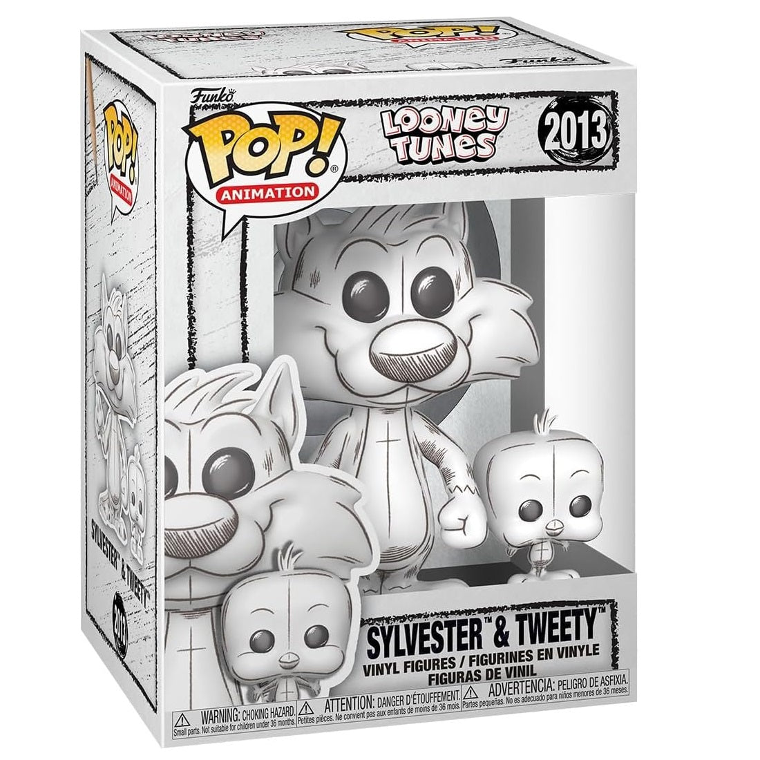 Funko Pop ! Looney Tunes (2013) Sylvester & Tweety (Sketch) Vinyl Figure 9Cm Statuetta Schizzo