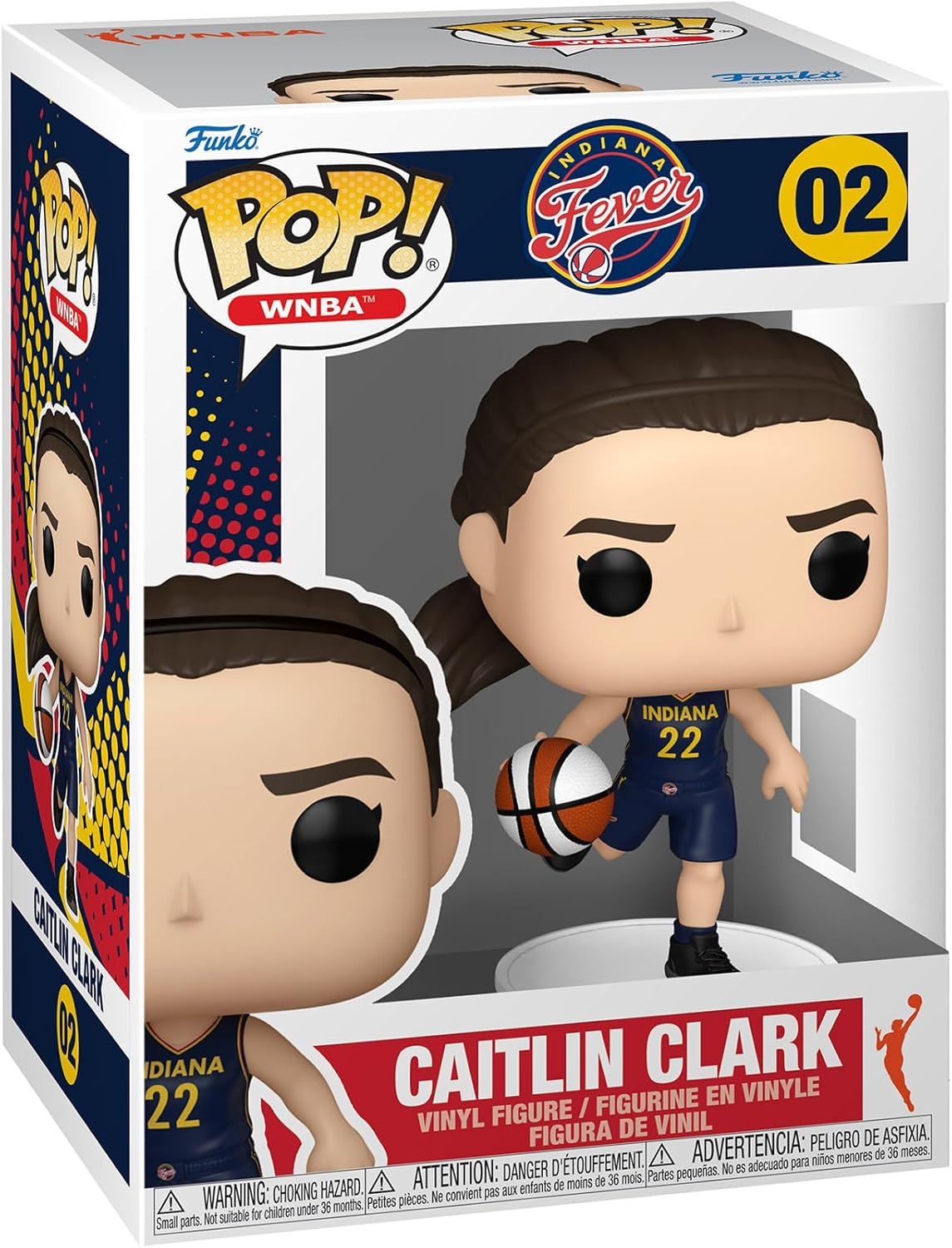 Funko Pop ! WNBA - Indiana Fever (02) Caitlin Clark Vinyl Figure 9cm