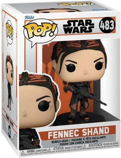 Funko Pop ! Star Wars Mandalorian - Fennec Shand (483) Vinyl Figure 9Cm Sw Nuovo