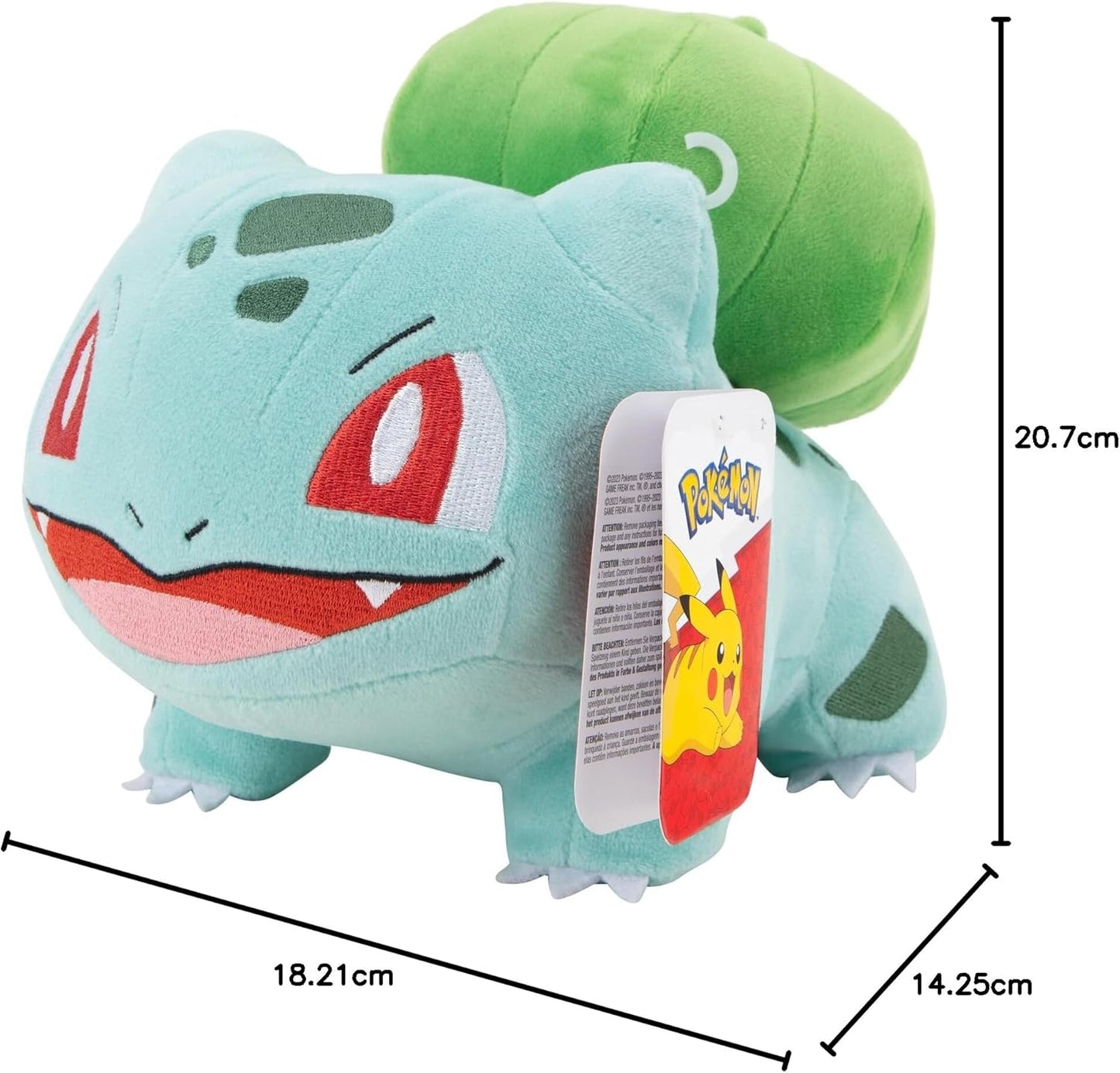 Peluche Pokemon Bulbasaur (bocca aperta) 20Cm Pupazzo Giocattolo Toys Puppet 8