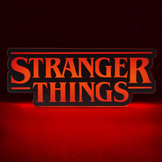 Paladone Lampada Ufficiale Stranger Things Logo Light V2 Led Pulse 31Cm