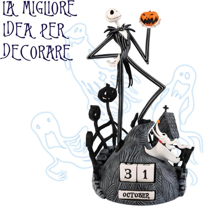 The Nightmare B.C. Jack Skellington & Zero Calendario 3D Perpetuo Da Tavolo