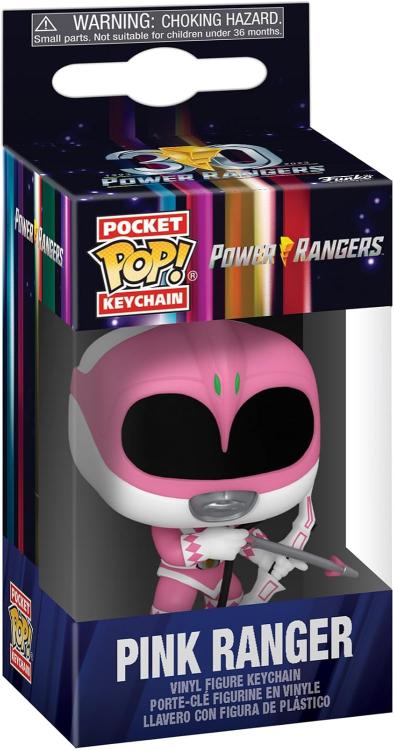 Funko Pop ! Keychain Tv Power Rangers 30Th - (Pink Ranger) Portachiavi Vinyl 4Cm