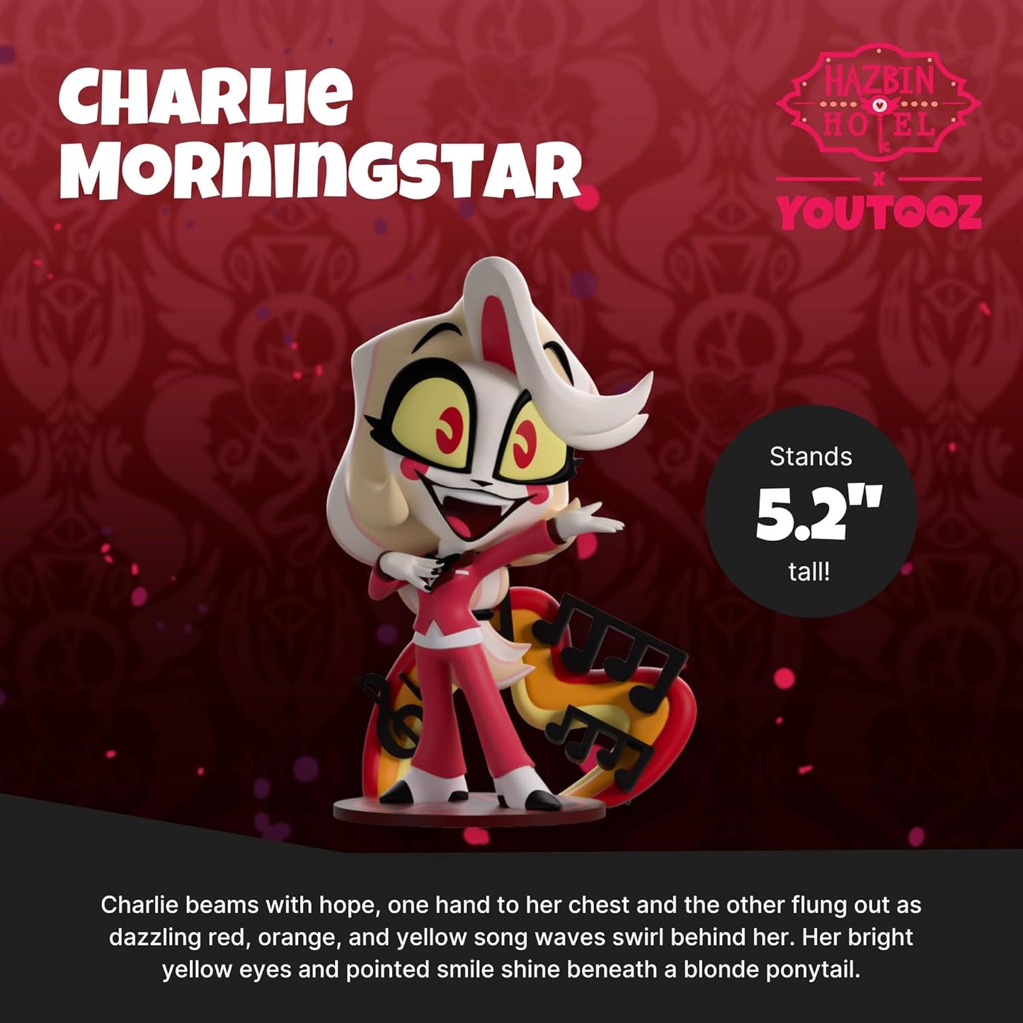 YouTooz Hazbin Hotel: Charlie Morningstar - Vinyl Figure 13cm Collectible Official