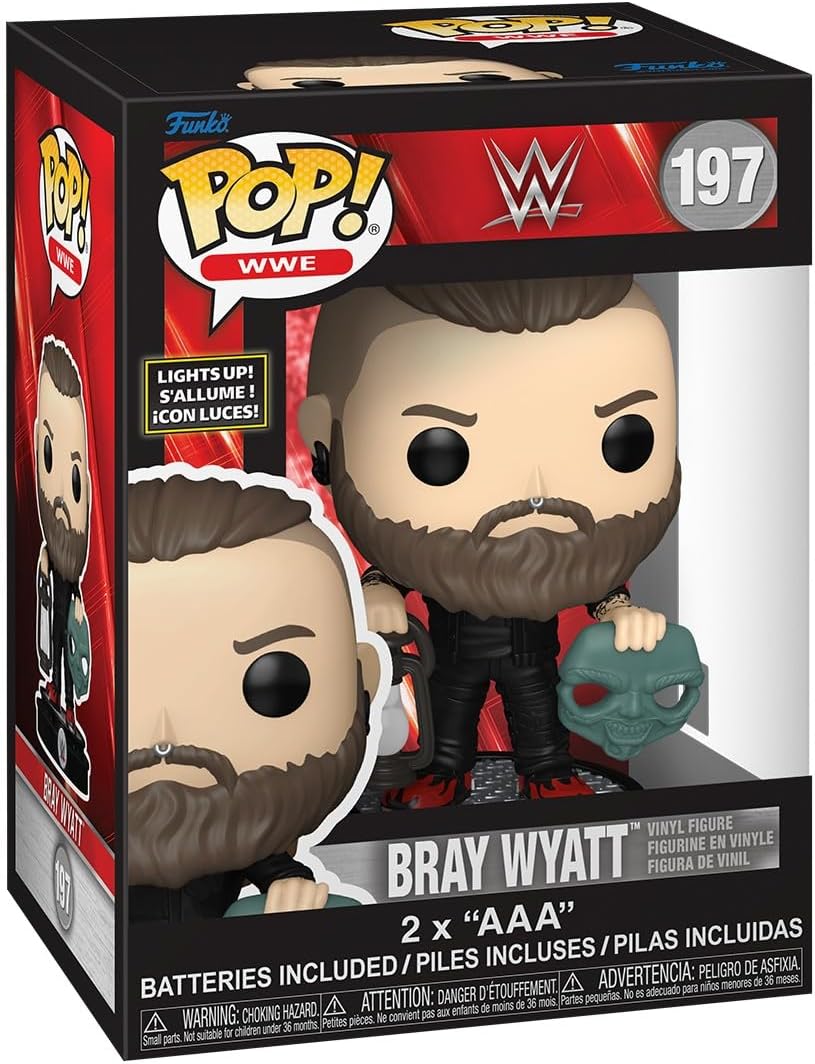 Funko Pop! WWE: Wrestling - (197) Bray Wyatt (Lights Up!) Vinyl Figure 9cm