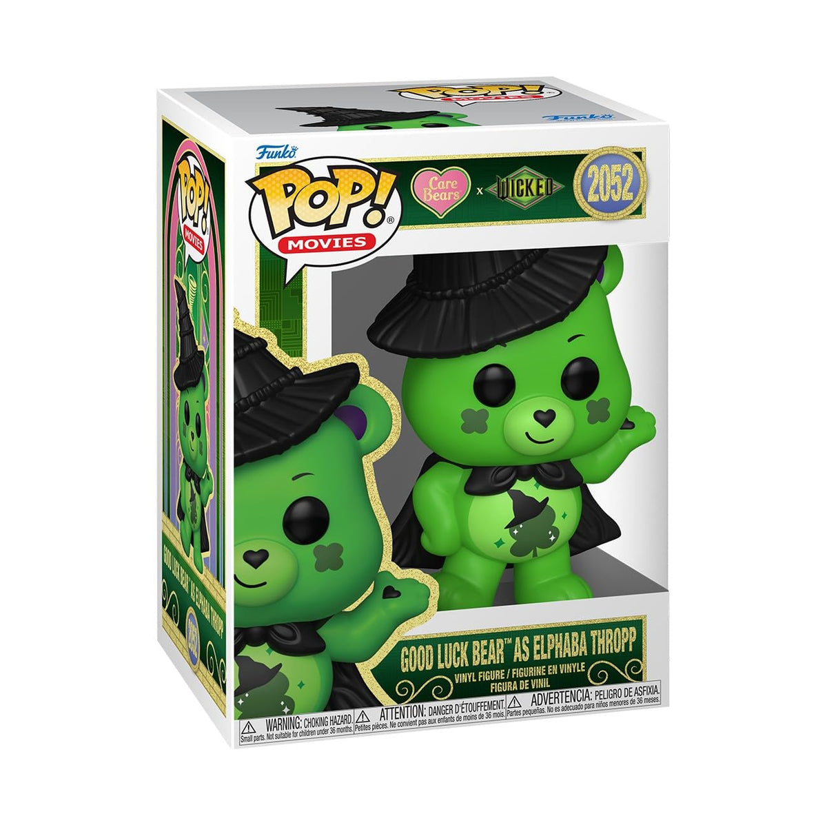 Funko Pop ! Movie Care Bears Wicked (2052) Good Luck Bear As Elphaba Thropp 9Cm