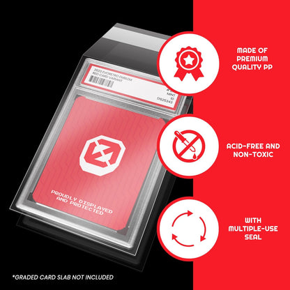 Evoretro: Bustine Protezioni per Carte Richiudibili Trasparenti e Antigraffio 100pz - Card Game Sleeves