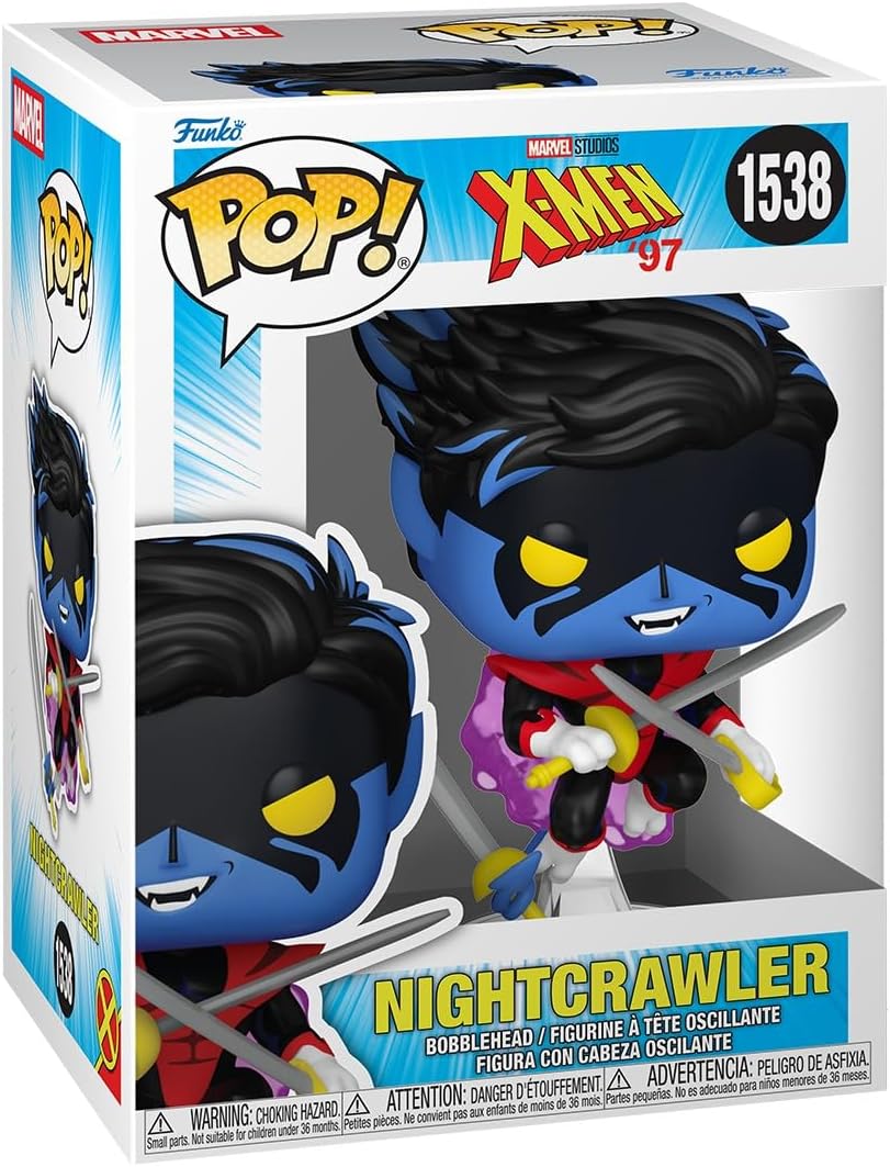 Funko Pop! Marvel: X-Men'97 (1538) Nightcrawler - Bobblehead Vinyl Figure 9cm