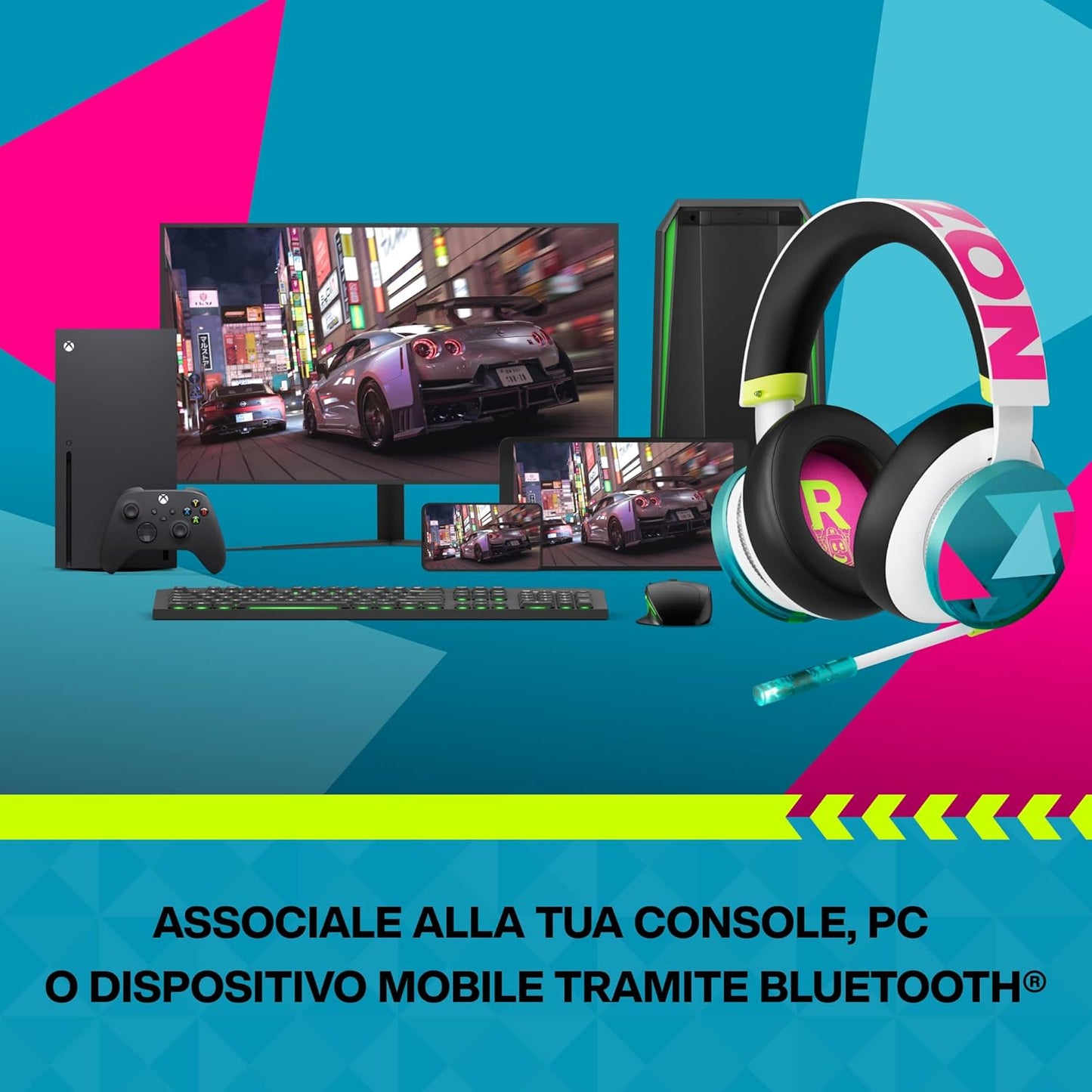 Microsoft Cuffie per Xbox Cuffie Wireless Forza Horizon 6 (Edizione limitata) Series X/S One e PC