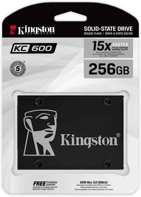 Kingston Hdd Ssd 2.5" 256Gb K600 Skc600/256G Serial Ata Iii 3D Sata Pc Computer