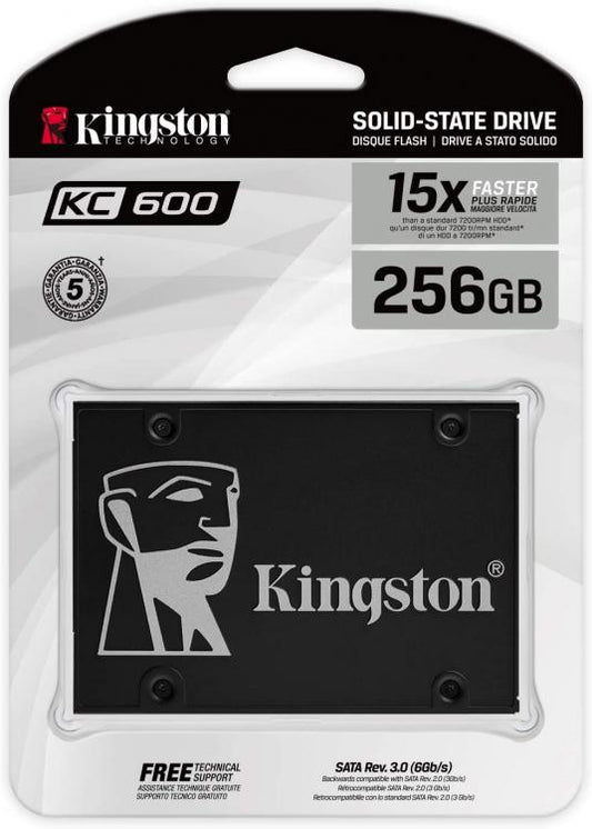 Kingston Hdd Ssd 2.5" 256Gb K600 Skc600/256G Serial Ata Iii 3D Sata Pc Computer