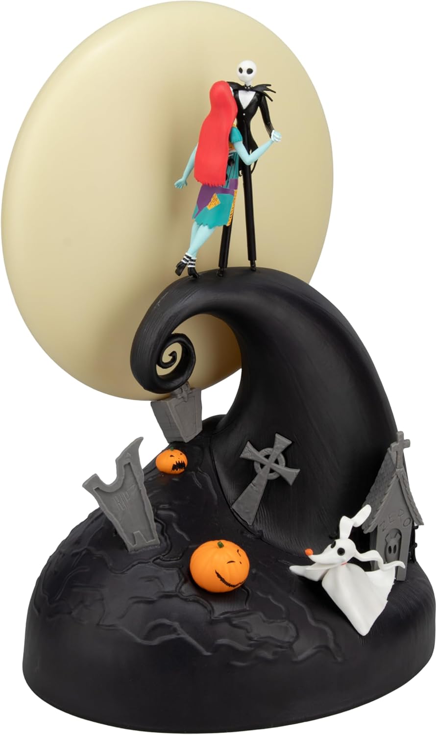 Paladone The Nightmare Before Christmas Jack & Sally Lampada Diorama 30cm - Luce Calda e Fredda