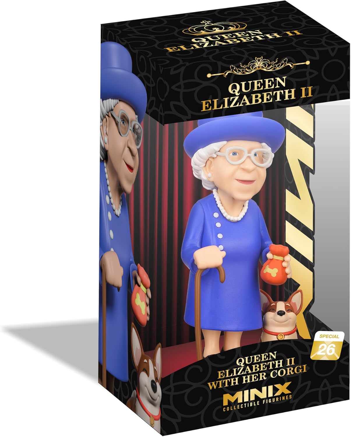 Minix: Queen Elizabeth II With Her Corgi (Special 26) Figure PVC 12cm