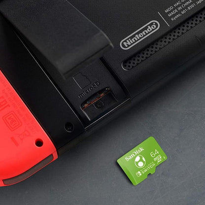 Nintendo Switch Sandisk Microsdxc 64Gb Memoria Micro Sd Scheda Ufficiale Yoshi