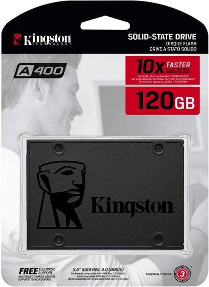 Ssd 120Gb Kingston Sa400S37 2.5" Sata 120G Stato Solido Interne Pc Computer