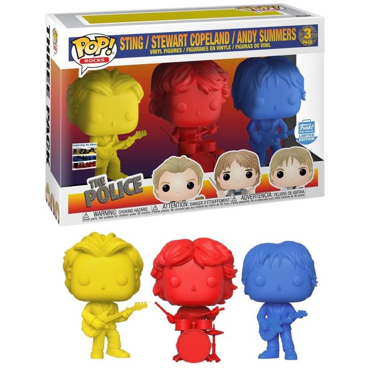 Funko Pop ! Rocks - The Police (3 Pack) Sting / Stewart Copeland / Andy Summers