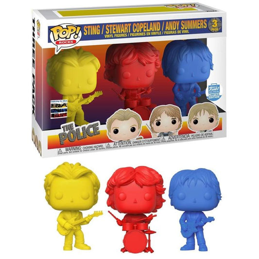Funko Pop ! Rocks - The Police (3 Pack) Sting / Stewart Copeland / Andy Summers