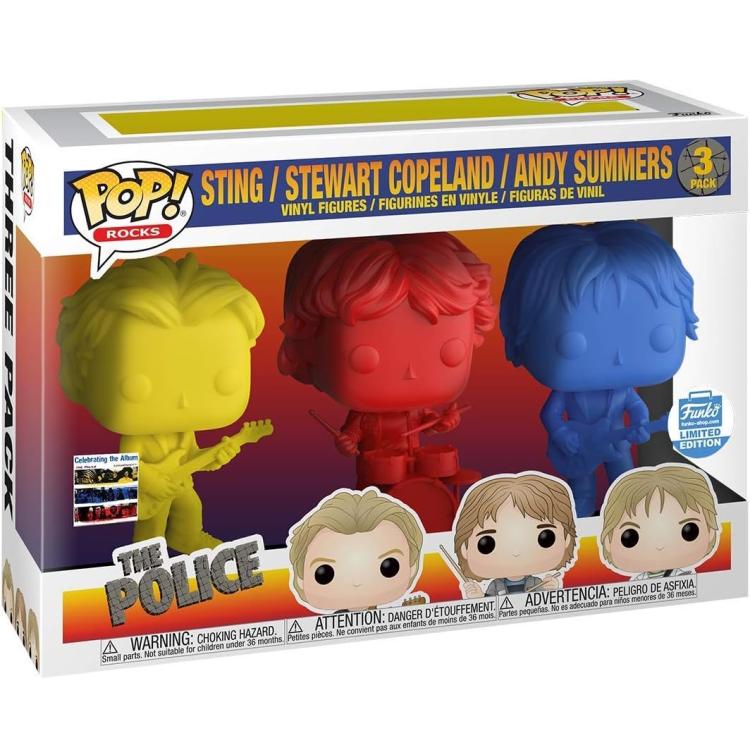 Funko Pop ! Rocks - The Police (3 Pack) Sting / Stewart Copeland / Andy Summers
