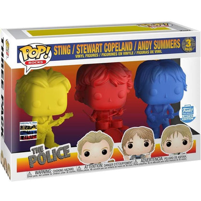 Funko Pop ! Rocks - The Police (3 Pack) Sting / Stewart Copeland / Andy Summers