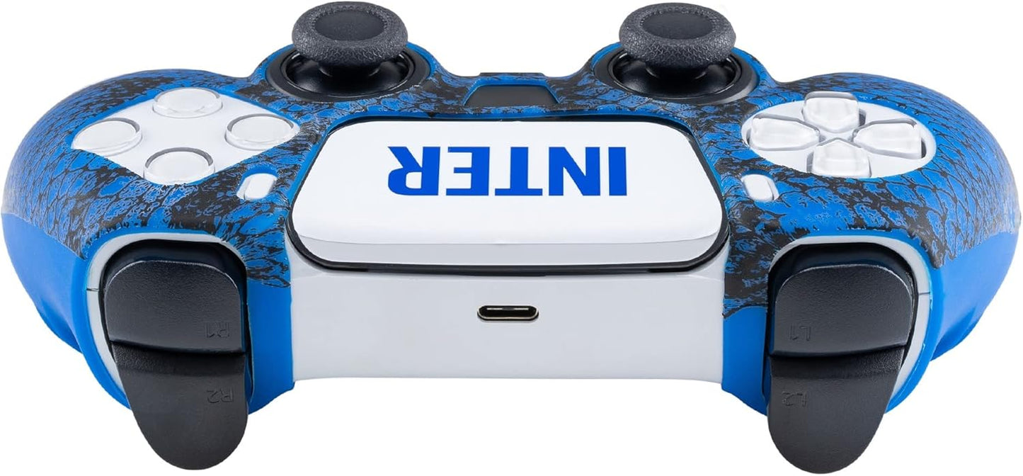 Cover Controller Dualsense Playstation 5 - Skin Inter 4.0 Guscio Silicone + Sticker PS5